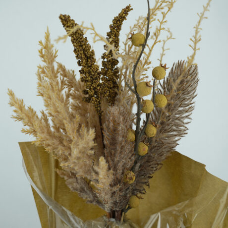 Dried Brown Flowers Bouquet 55cm