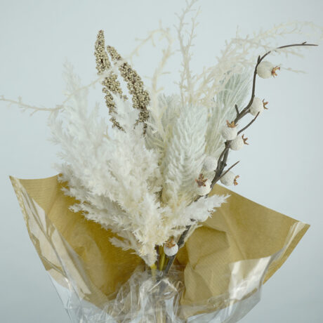 Dried White Flowers Bouquet