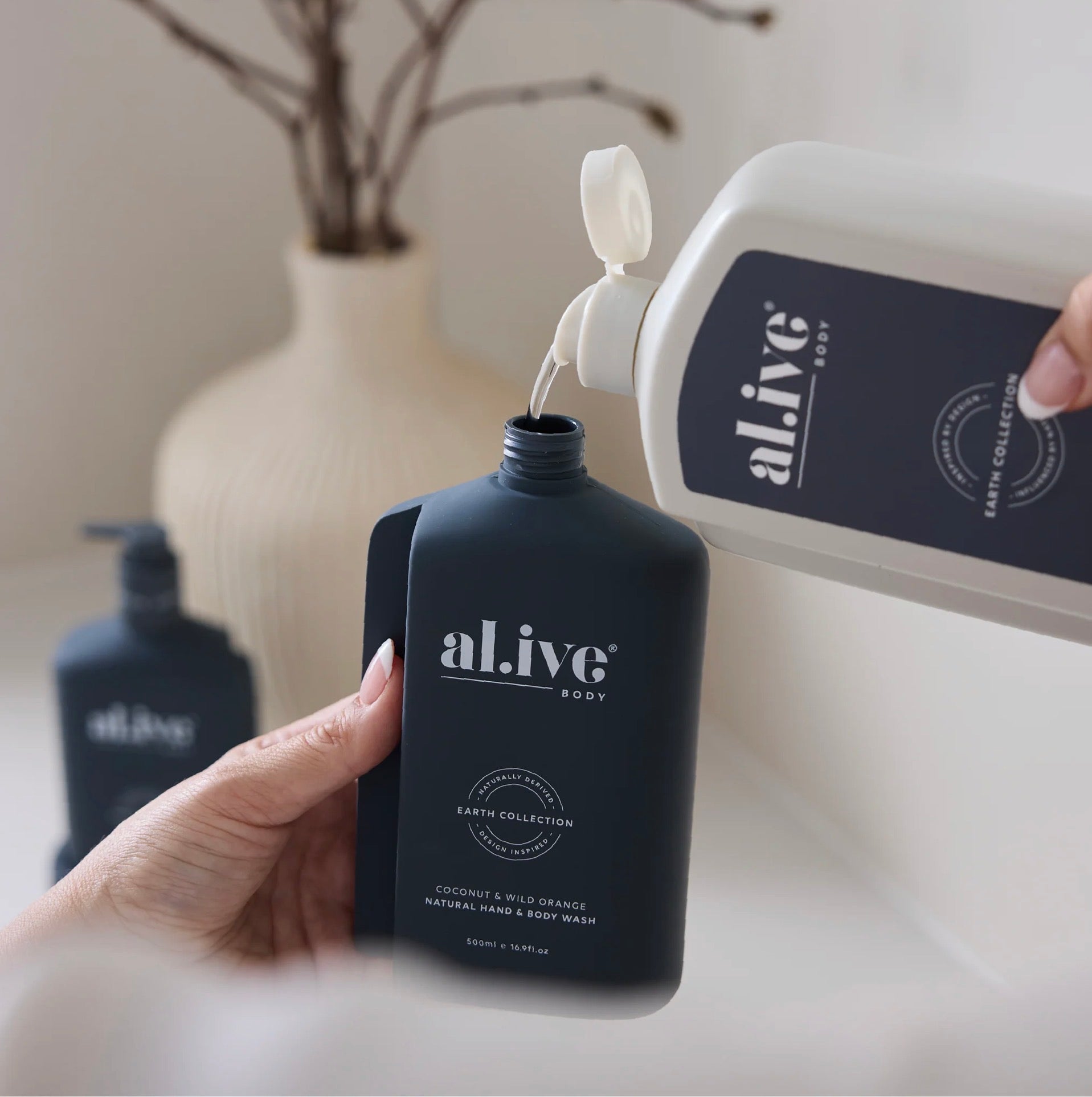 Al.ive 1L Hand & Body Wash Refill - Coconut & Wild Orange