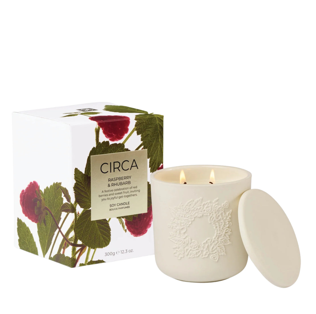 🎄 Raspberry & Rhubarb 300g Soy Candle