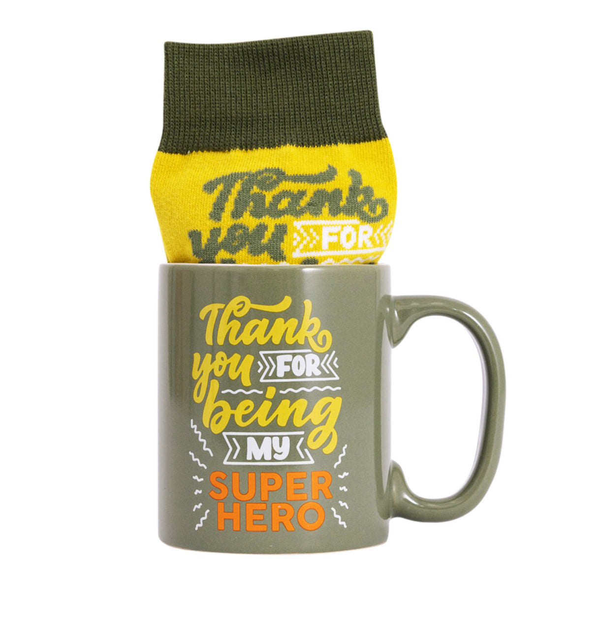 Father’s Day Super Hero Mug and Sock Set