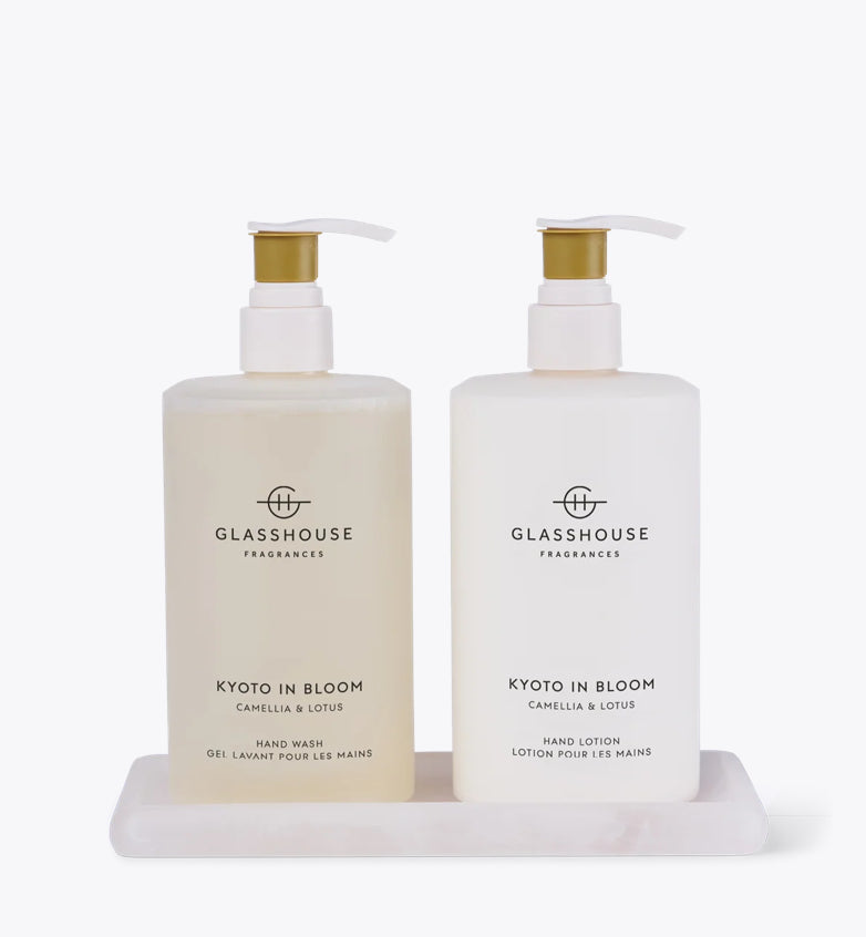 Kyoto in Bloom 450ml Hand Wash, Hand Lotion & Tray Set