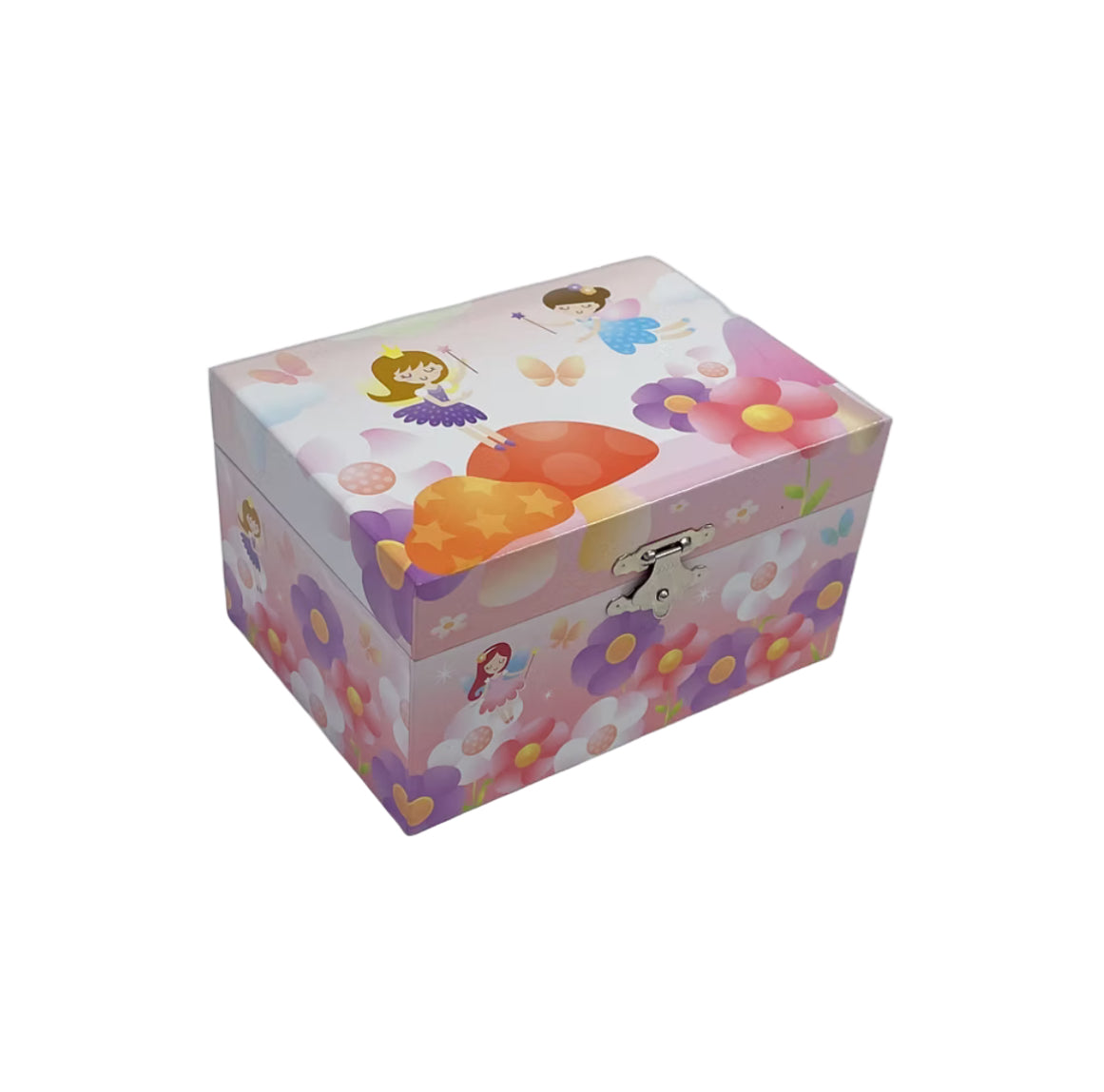 Fairy’s Dancing on Mushrooms in the Garden Musical Jewellery Box