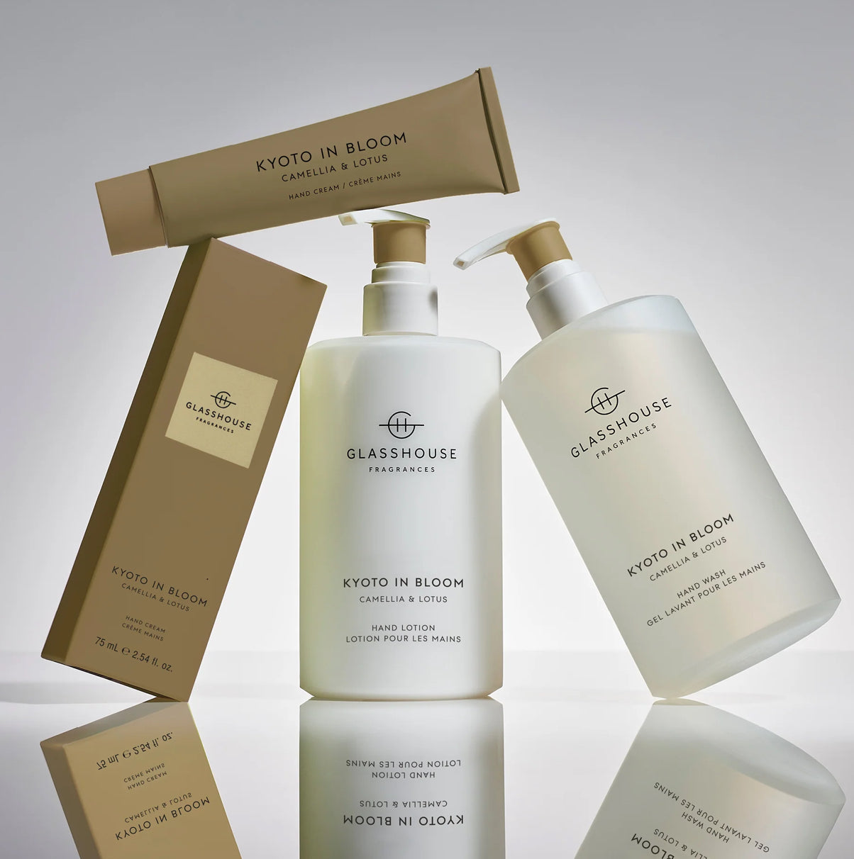 Kyoto in Bloom 450ml Hand Wash, Hand Lotion & Tray Set