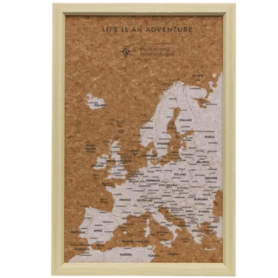 Travel Board Small Map - Europe
