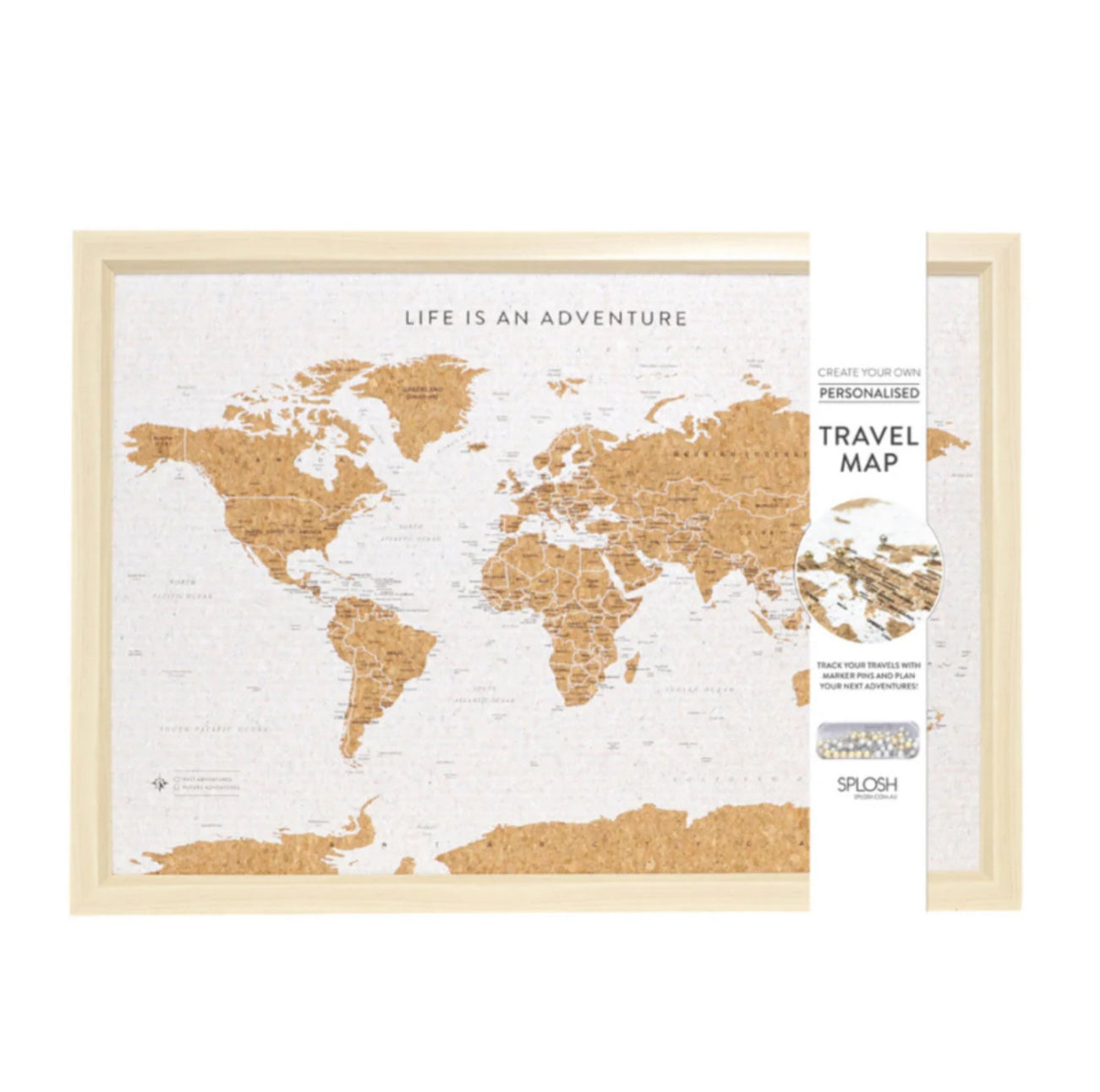 Travel Board Small Map - World