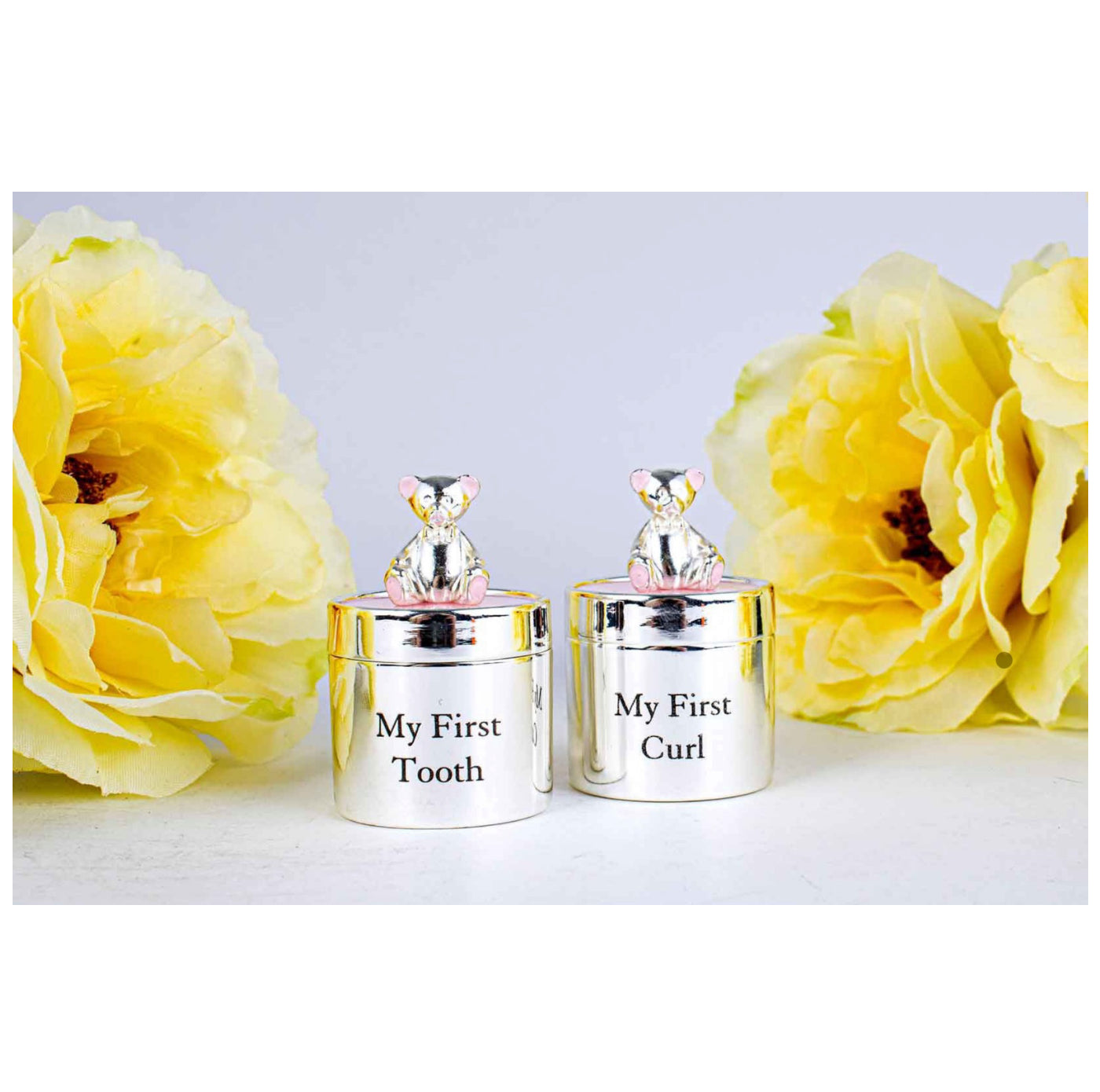 Baby Tooth and Curl Keepsake Box - Pink