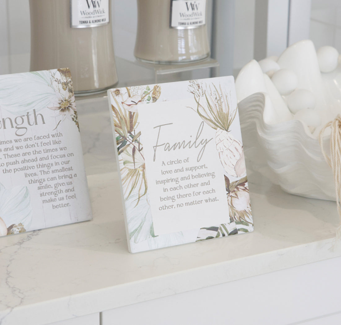 Palm Cove Verse Ceramic Plaque - 3 designs