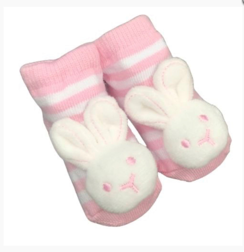 Es Kids Bunny Socks Striped 0-6 Months