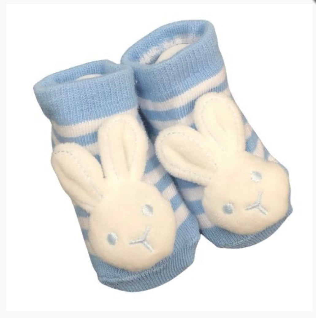 Es Kids Bunny Socks Striped 0-6 Months