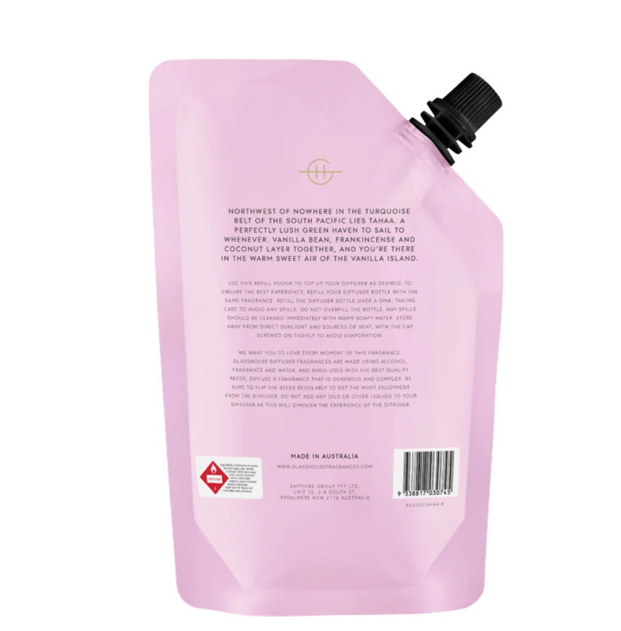A Tahaa Affair 250mL Fragrance Diffuser Refill
