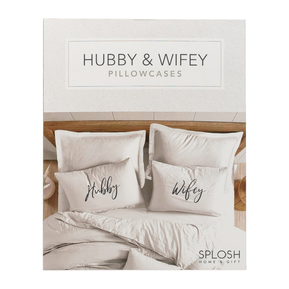 Pillow Case Hubby & Wifey Set