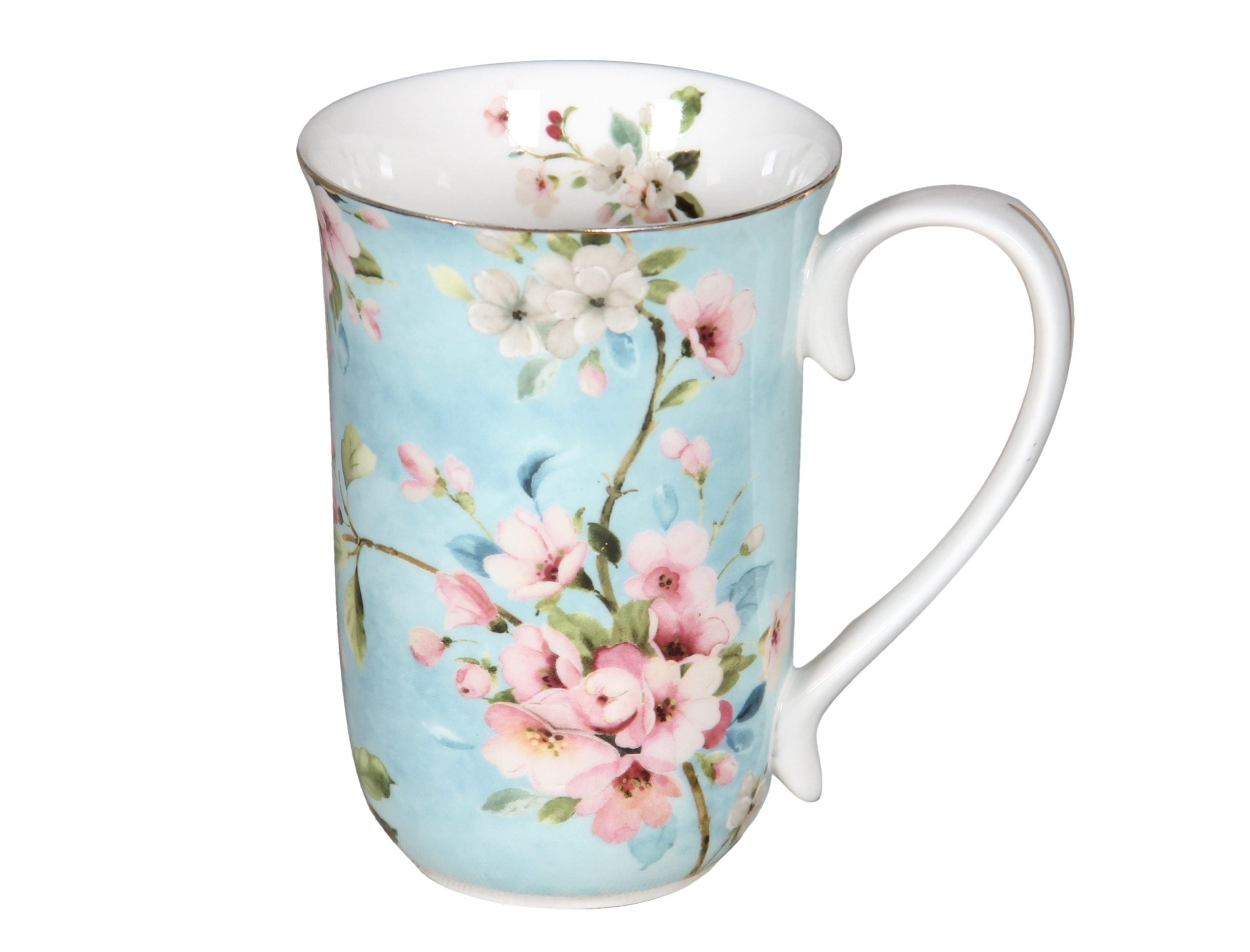 Peach Blossom Blue Mug - 2 sizes