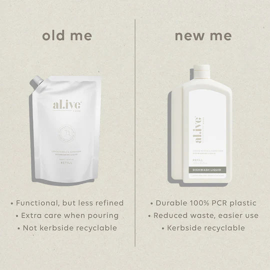 1L Dishwash Liquid Refill - Lemon Myrtle & Honeydrew