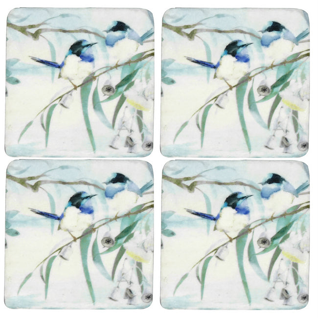 Resin Coasters - Now n Wren (set of 4)