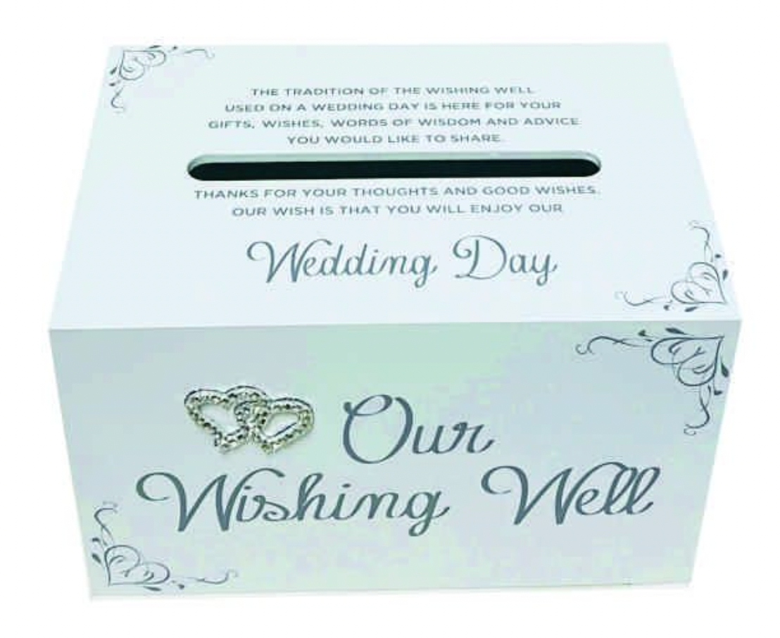 Wedding Well Wish Box with Hearts