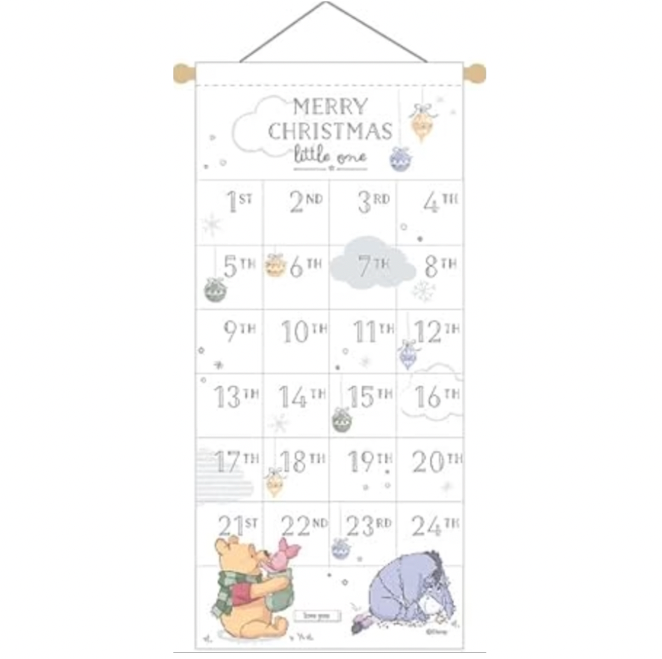 🎄Disney Magical Christmas - Pooh & Friends Fabric Calender Countdown