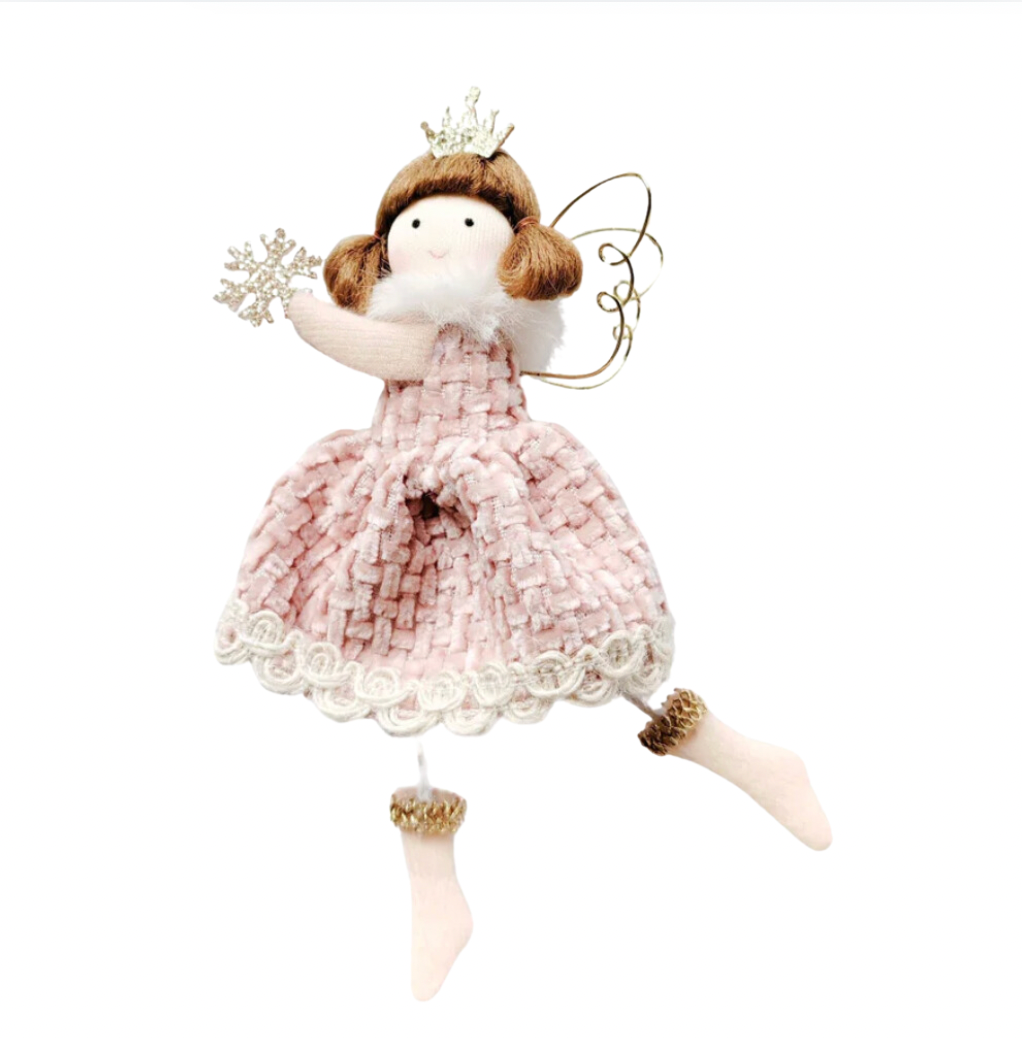 🎄 Angel Holding Snowflake Ornament - 2 Colours Available