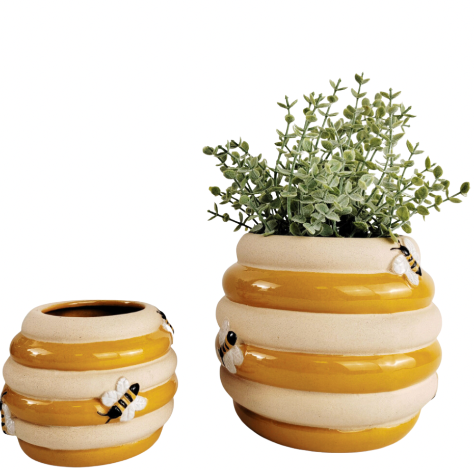 Beehive Planter Honeycomb & Sand - 2 sizes available
