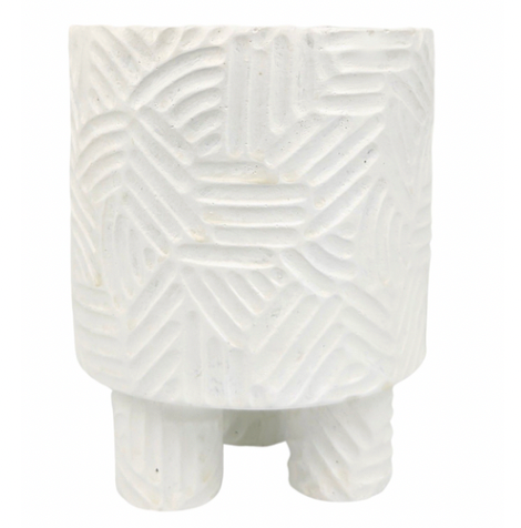 Enola White Planter with Legs