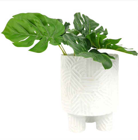 Enola White Planter with Legs