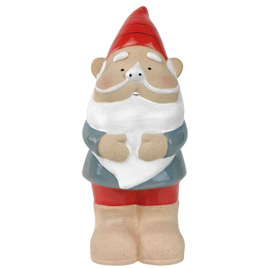 Garden Gnome Statue Red & Blue