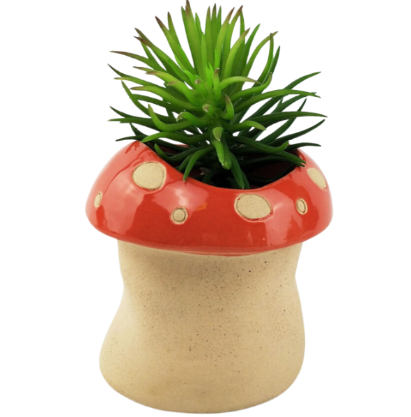 Mushroom Planter Red Medium