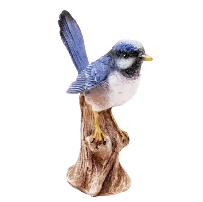 Blue Wren Standing Ornament