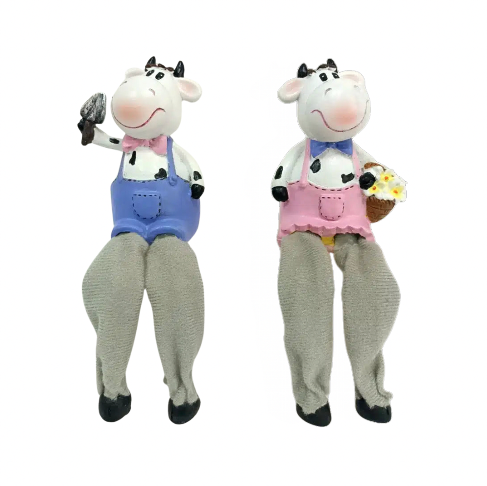 Cow Shelf Sitters - Purtie & Peety