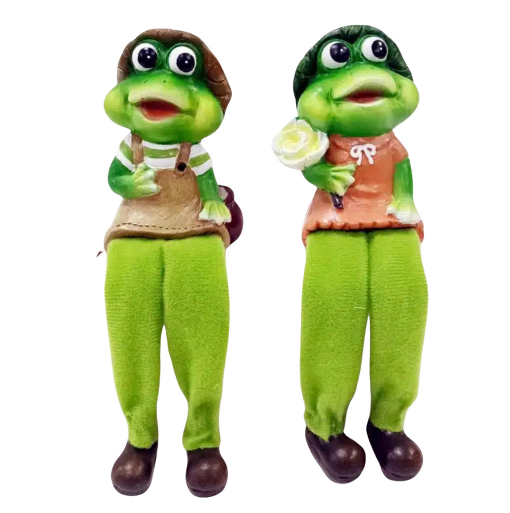 Frog Shelf Sitters - Hazr & Megz