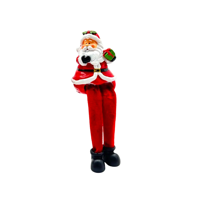 🎄Christmas Shelf Sitters - Santa Claus Green Present