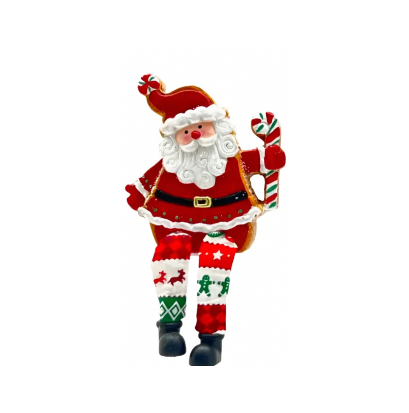 🎄Large Shelf Sitters - Santa Claus Candy Cane