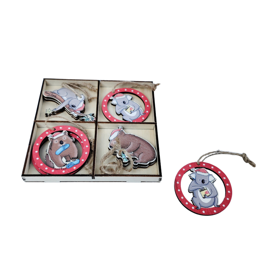 🎄Renee Treml Wombats & Koalas Christmas: Gift Box (Set 8)