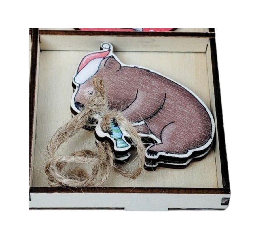 🎄Renee Treml Wombats Christmas Hanging Ornaments