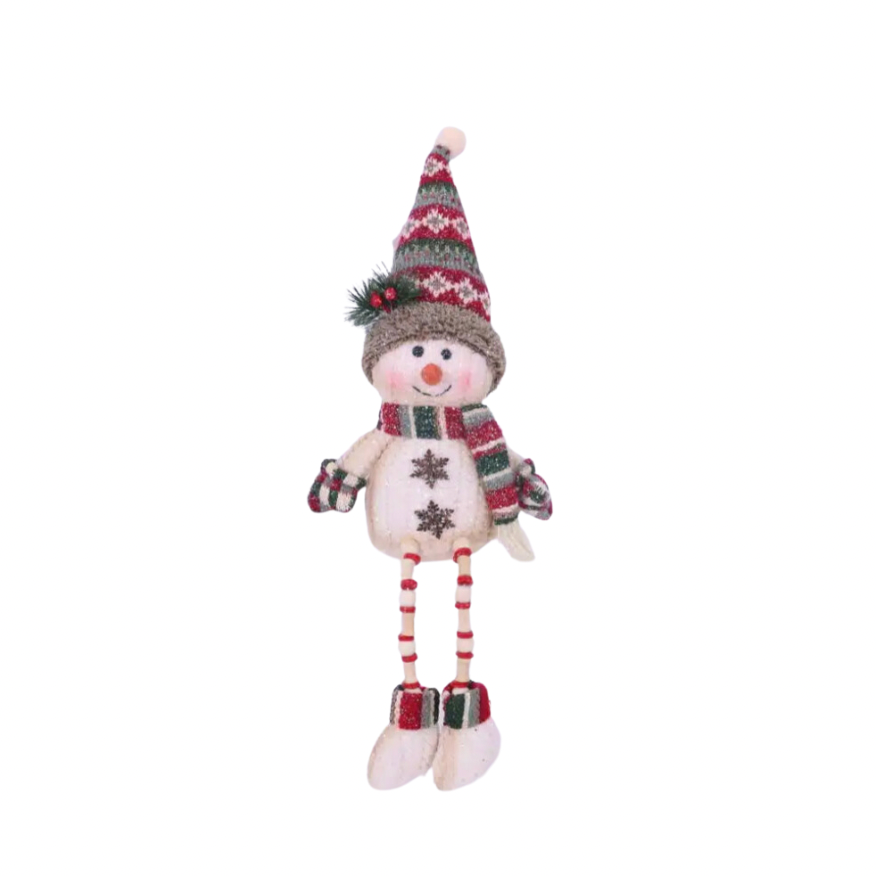 🎄 Archie the Snowman - Dangly Legs 51cm