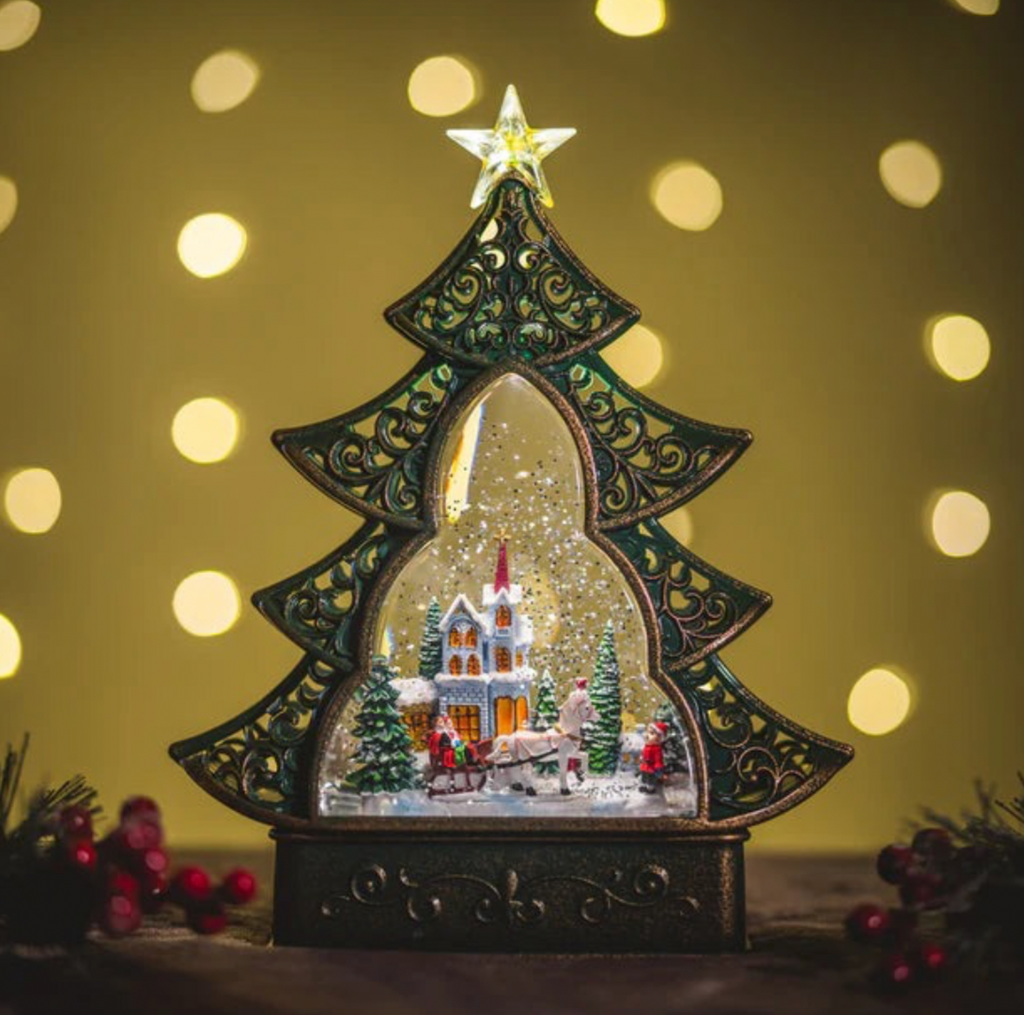 🎄Snowing Tree Shaped w/ Xmas Town