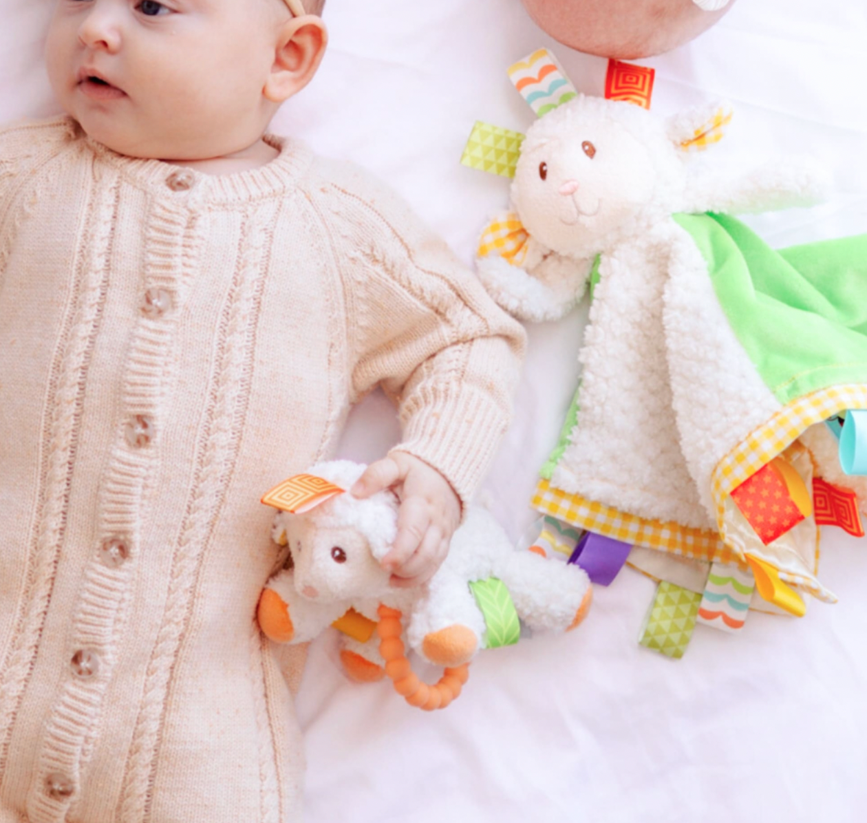 Mary Meyer Taggies Sherbert Lamb Teether Rattle