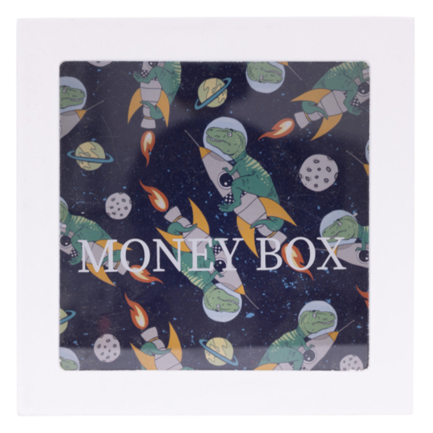 Kids Blank Dino Money Box
