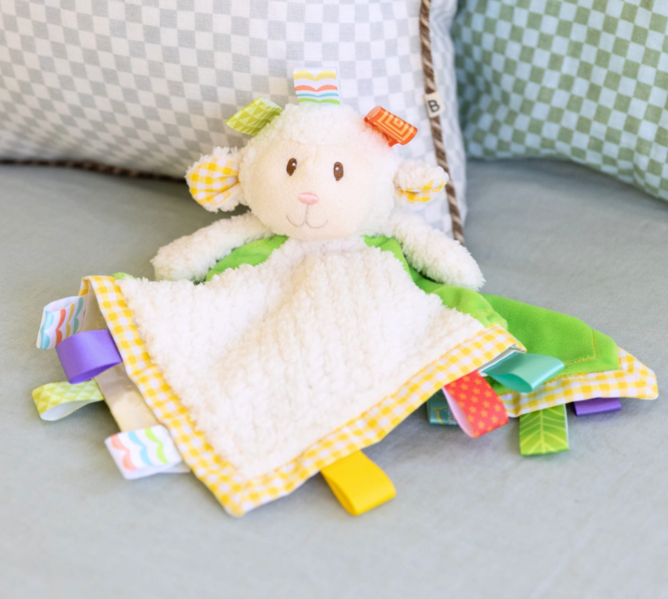 Mary Meyer Taggies Sherbert Lamb Character Blanket