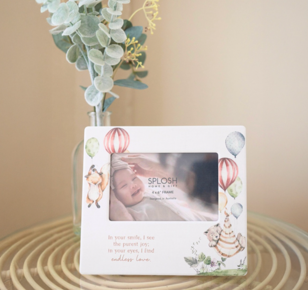 Tiny Wonders Smile 4x6 Ceramic Frame