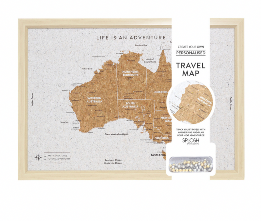 Travel Board Small Map - Australia