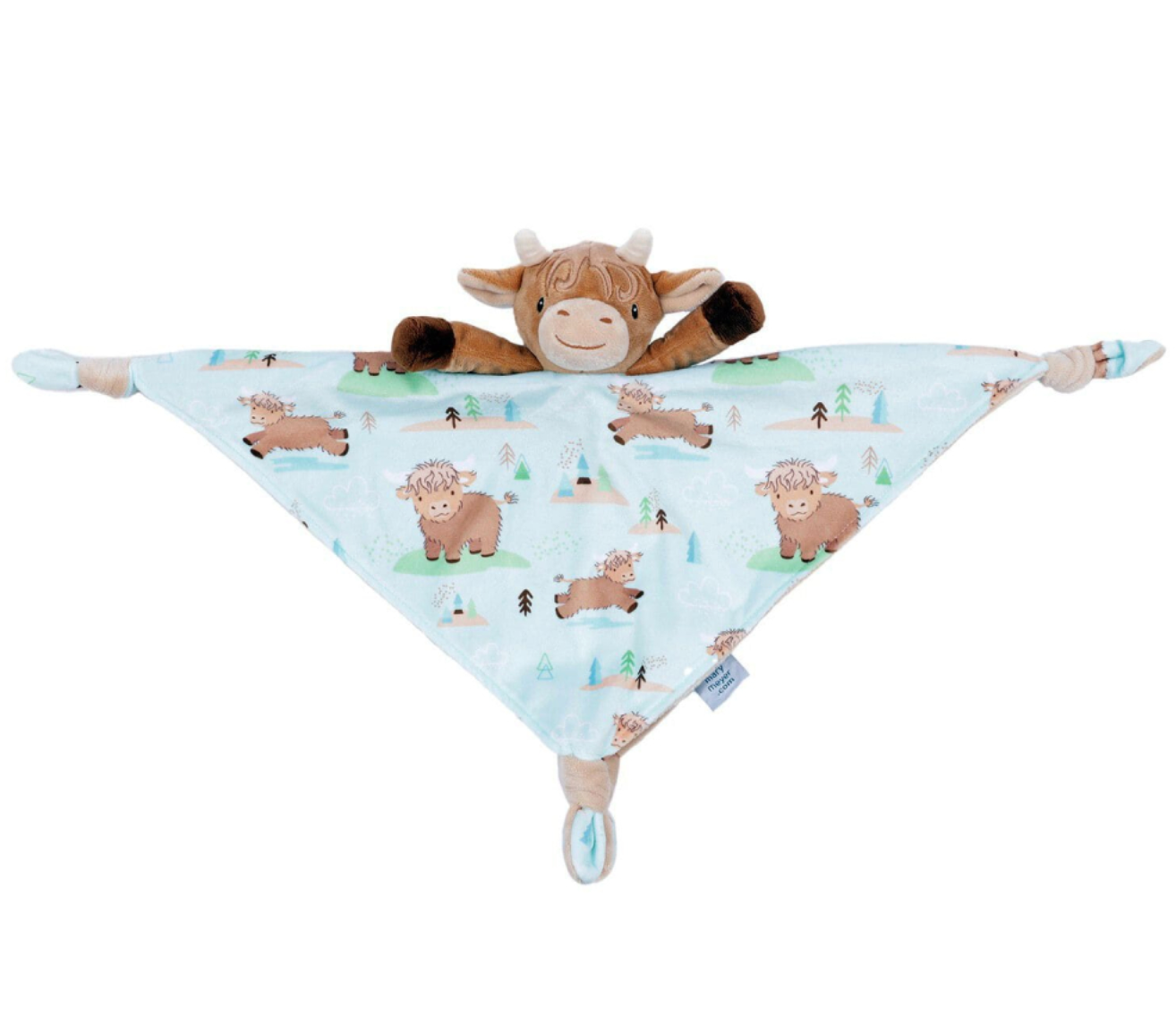 Mary Meyer Hetty Highland Cow Character Blanket