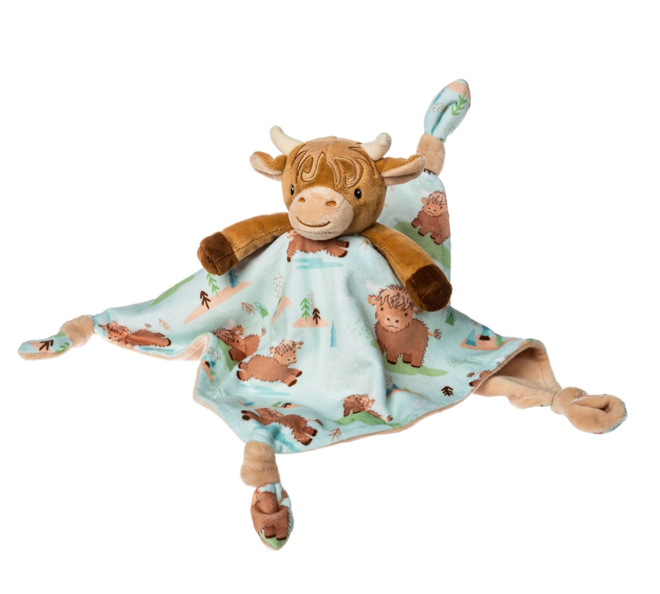 Mary Meyer Hetty Highland Cow Character Blanket