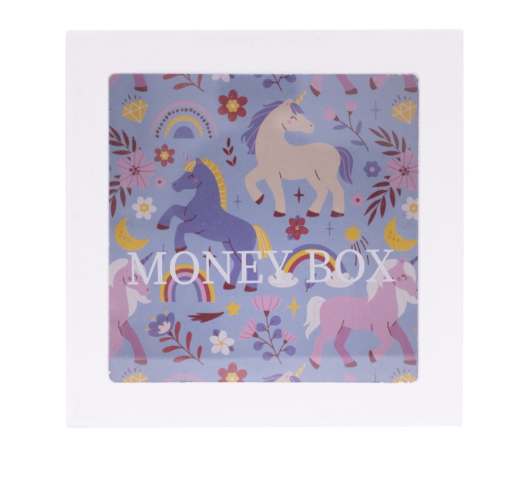 Kids Blank Unicorn Money Box