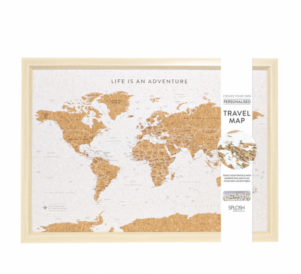 Travel Board Small Map - World
