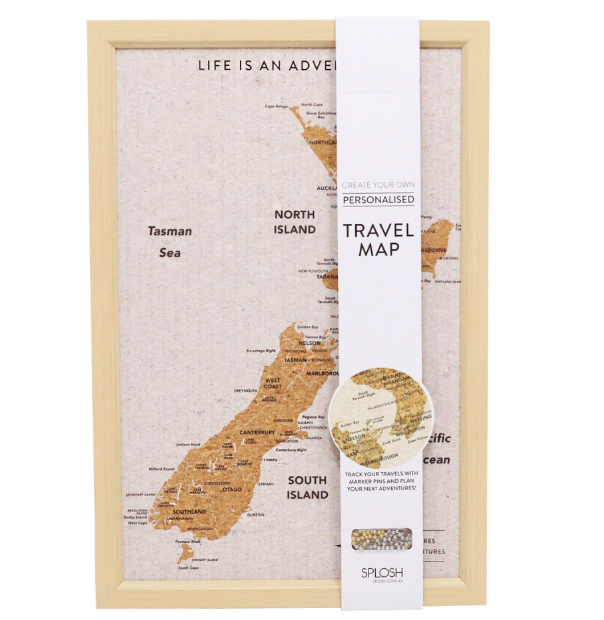 Travel Board New Zealand Small Map