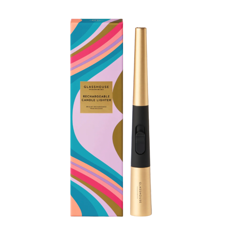 Gold Rechargeable Candle Lighter with USB Charging Cable