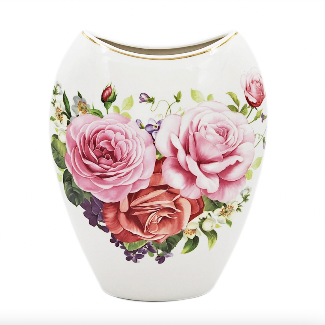Pink Rose Vase