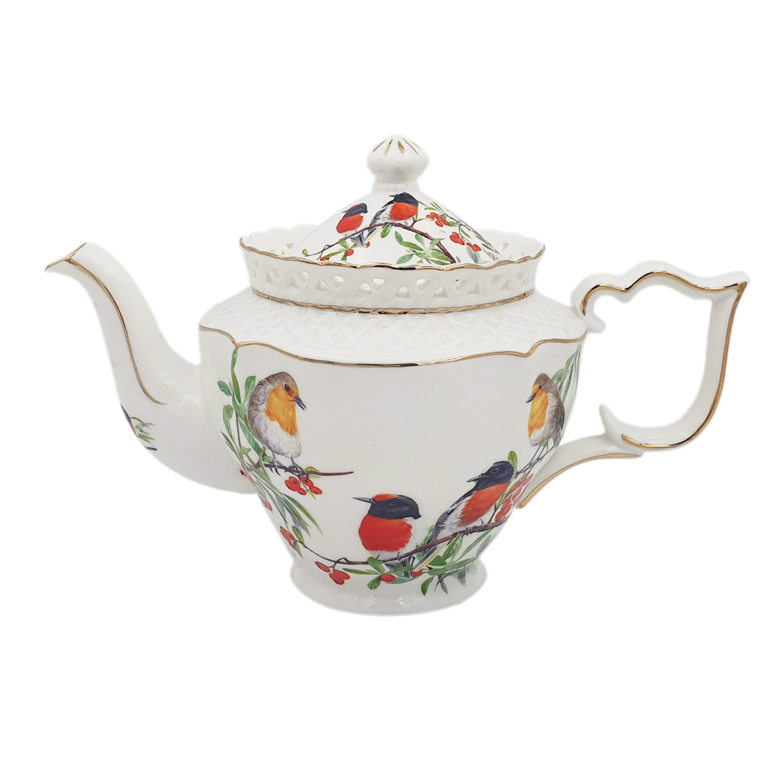 Red Breasted Robin 1L Teapot
