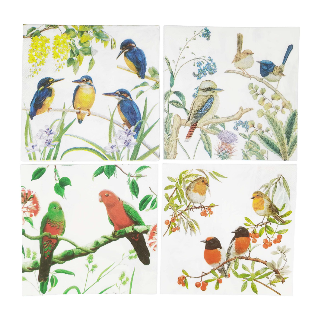 Australian Birds Napkins - 4 Designs